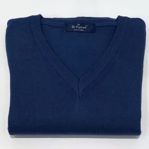 KERSO - Maglia Scollo V Regular Fit - DENIM