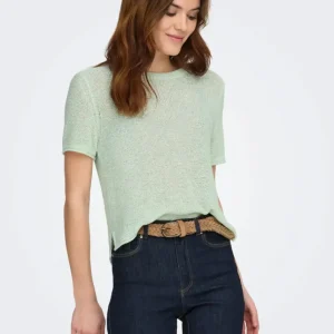 ONLY - Maglia m/m - VERDE ACQUA