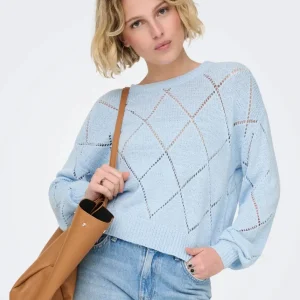 ONLY - Maglia traforata - CELESTE