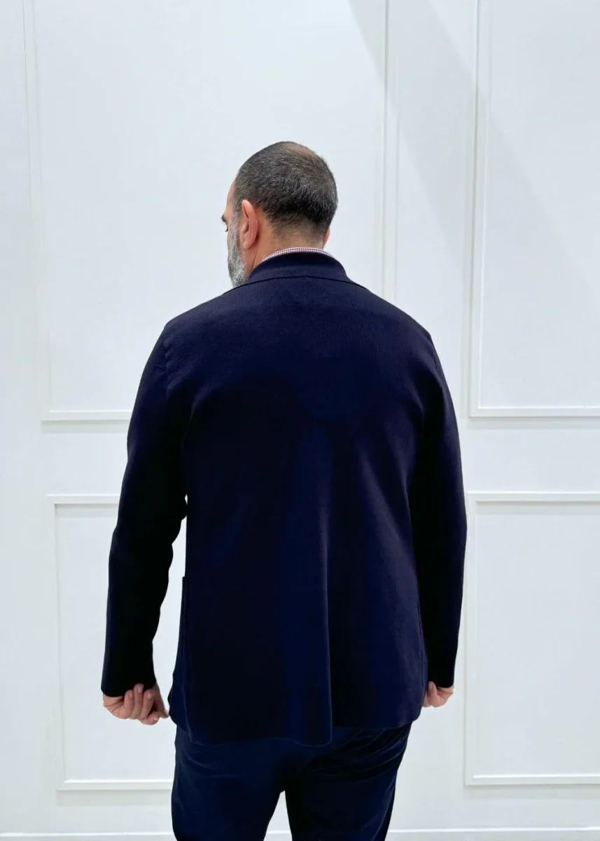 Maglia Modello Giacca - BLU - immagine 4