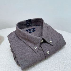 Camicia B.D Flanella Regular - FANGO