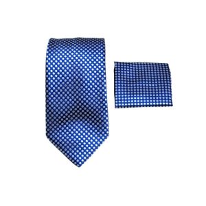 Cravatta con Fazzoletto - AZZURRO