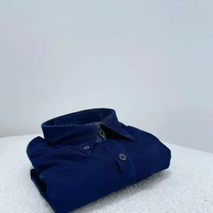 Camicia B.D Velluto Regular - BLU