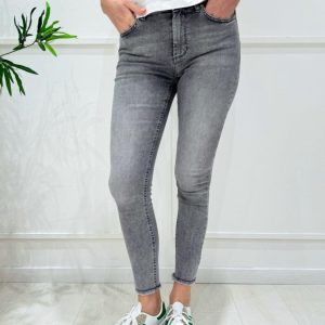 ONLY - Jeans Skinny Sfrangiato - GRIGIO