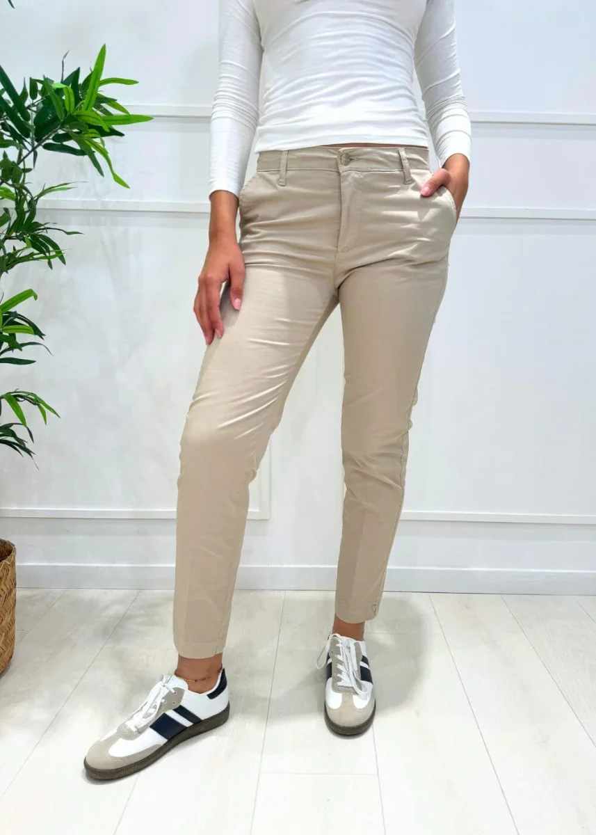 SUSY MIX - Pantalone Chinos - BEIGE