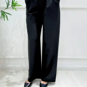 KERSO - Pantalone Largo Pences - NERO