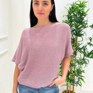 KERSO - Maglia Lurex - ROSA