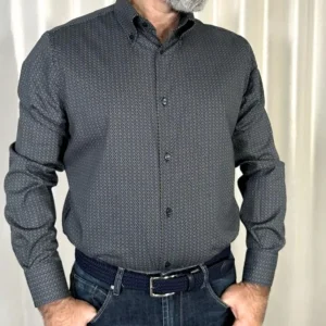 gfr - camicia b.d fantasia - camel