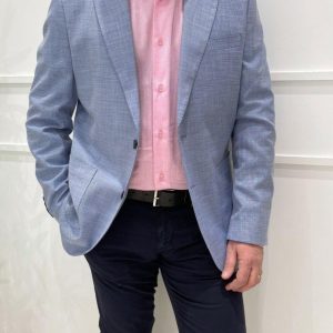 Giacca 2 bottoni - CELESTE