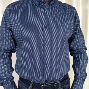 gfr - camicia b.d fantasia - blu