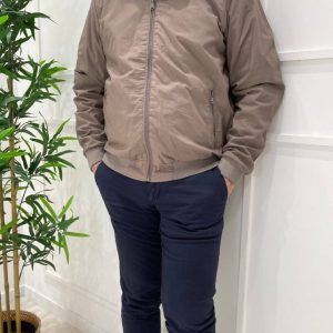 Giubbino corto mod. bomber - BEIGE