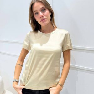 KERSO - T-Shirt Raso - BEIGE