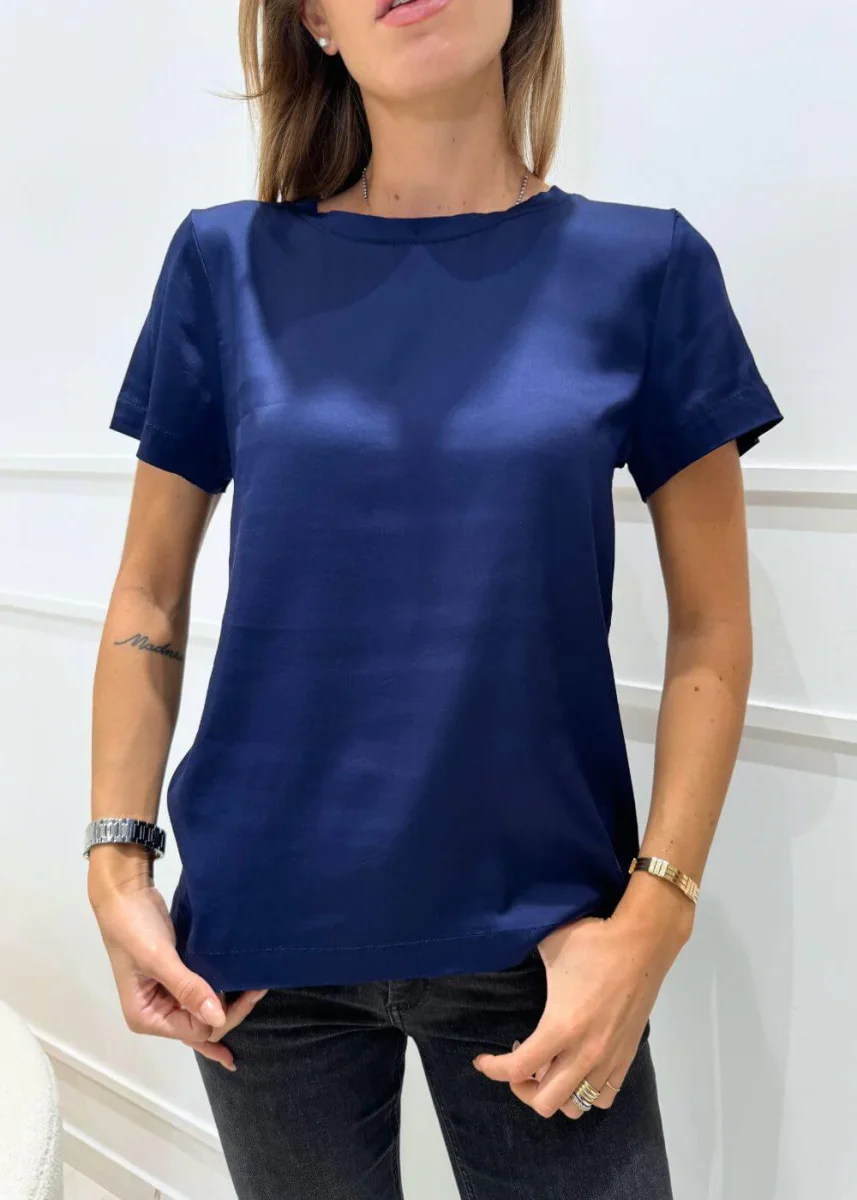 KERSO - T-Shirt Raso - BLU - immagine 3