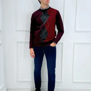 Maglia Girocollo Coveri - BORDEAUX