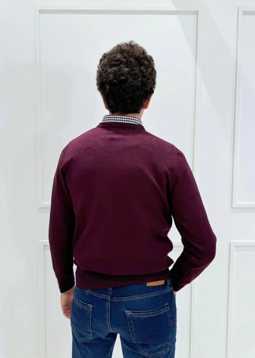 Maglia Girocollo Coveri - BORDEAUX - immagine 5