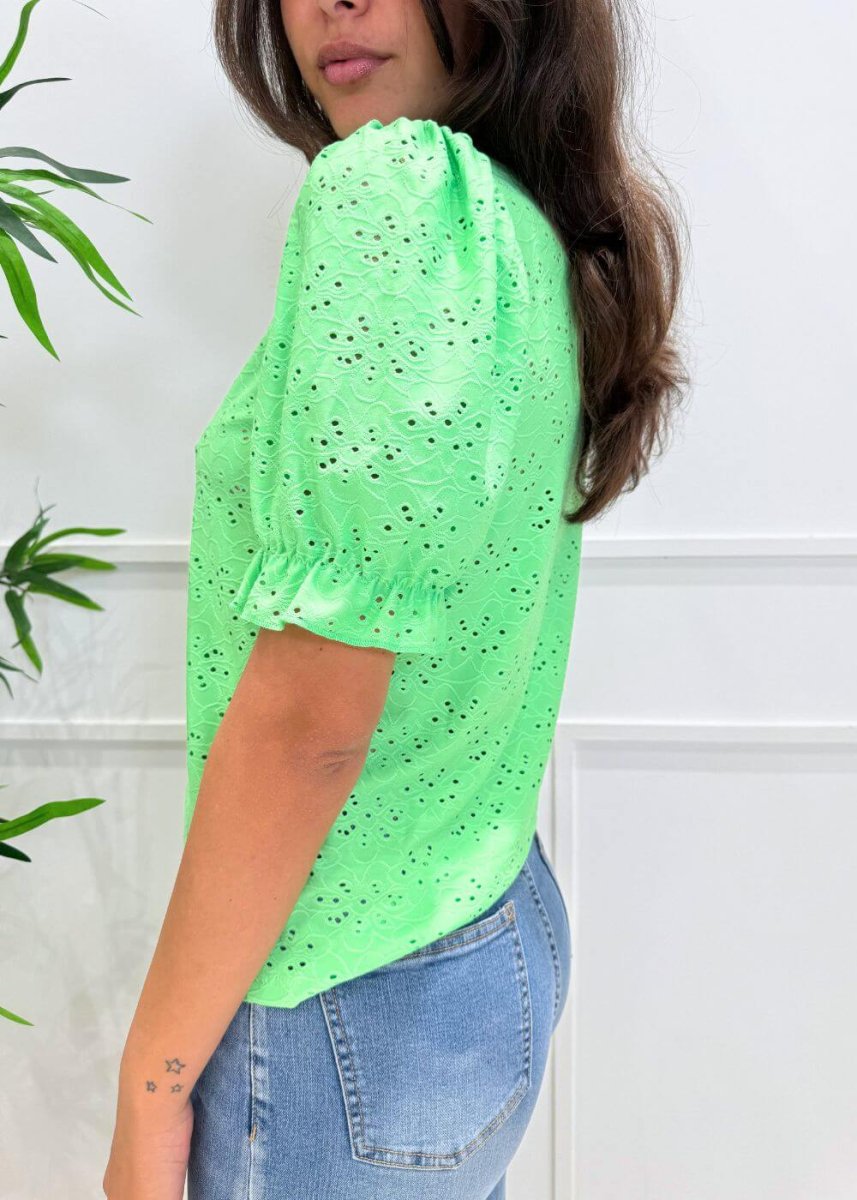 ONLY - Maglia Puff - VERDE - immagine 4
