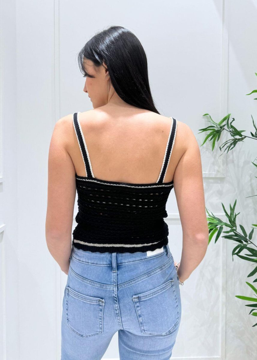 ONLY - Top Uncinetto - NERO - immagine 4