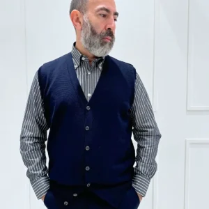 Gilet Bottoni - BLU