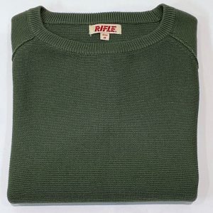 rifle - maglia girocollo rifle regular fit - verde militare