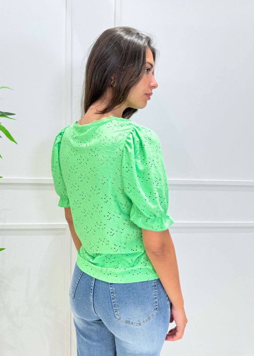 ONLY - Maglia Puff - VERDE - immagine 5