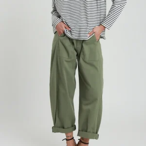 SUSY MIX - Pantalone Ovetto - VERDE MILITARE