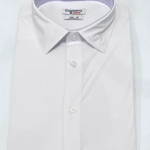 kerso - camicia collo morbido slim fit no stiro - bianco