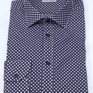 kerso - camicia collo classico slim fit - blu