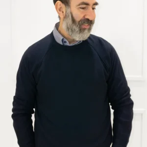 rifle - maglia girocollo rifle regular fit - blu