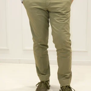 kerso - pantalone tasca classica slim - verde militare