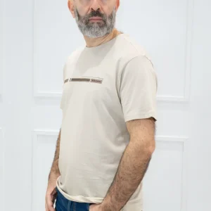 Coveri - T-Shirt m/m stampa - BEIGE