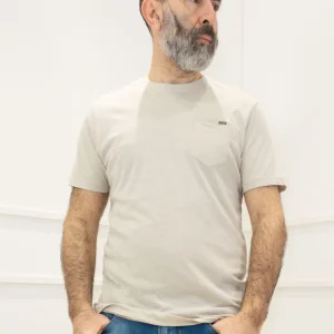 Rifle - T-Shirt m/m taschino Rifle - BEIGE