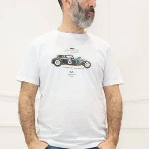 KERSO - T-Shirt m/m stampa auto - BIANCO