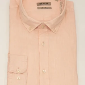 kerso - camicia b.d lino regular fit - cipria