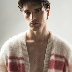 Cardigan in Mohair e Seta