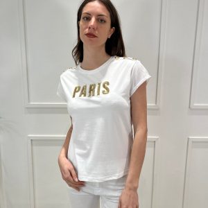 KERSO - T-Shirt Paris - BIANCO