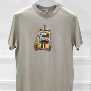 KERSO - T-Shirt m/m stampa 500 - BEIGE