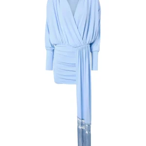 THE ANDAMANE - DALIA DRAPED MINI DRESS