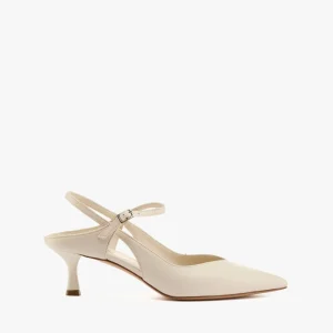 Slingback nappa off white