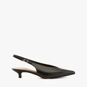 Slingback nappa nera