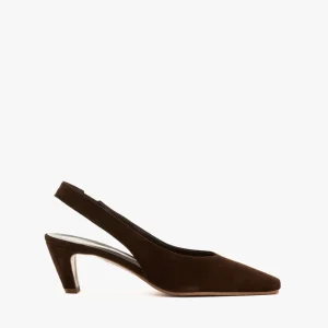 Slingback camoscio testa moro