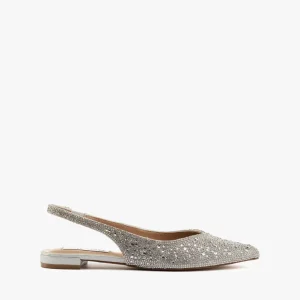 Slingback flat Care-R rhinestone