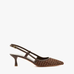 Slingback intreccio moro