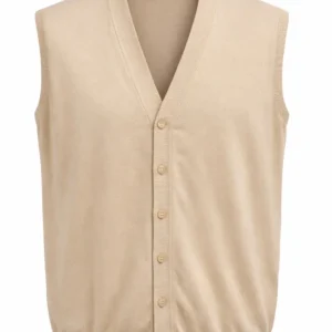 KERSO - Gilet Bottoni - BEIGE