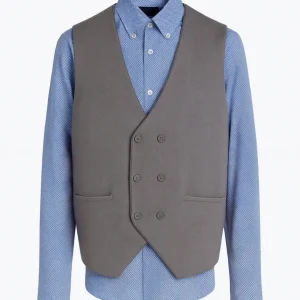 kerso - gilet doppio petto - grigio