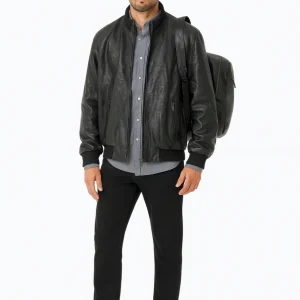 KERSO - Bomber Ecopelle - NERO