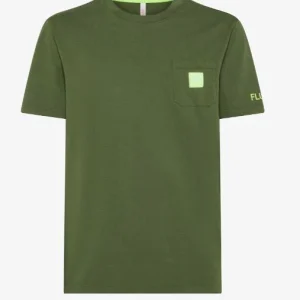 t-shirt con logo quadrato