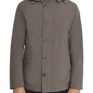 Parka con pettorina e cappuccio