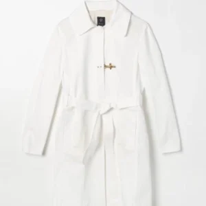 giacca lunga con cinta