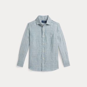 camicia in lino a righe