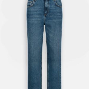 jeans straight a vita alta